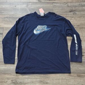 Nike Vintage Y2K Distressed Swoosh Longsleeve Shirt